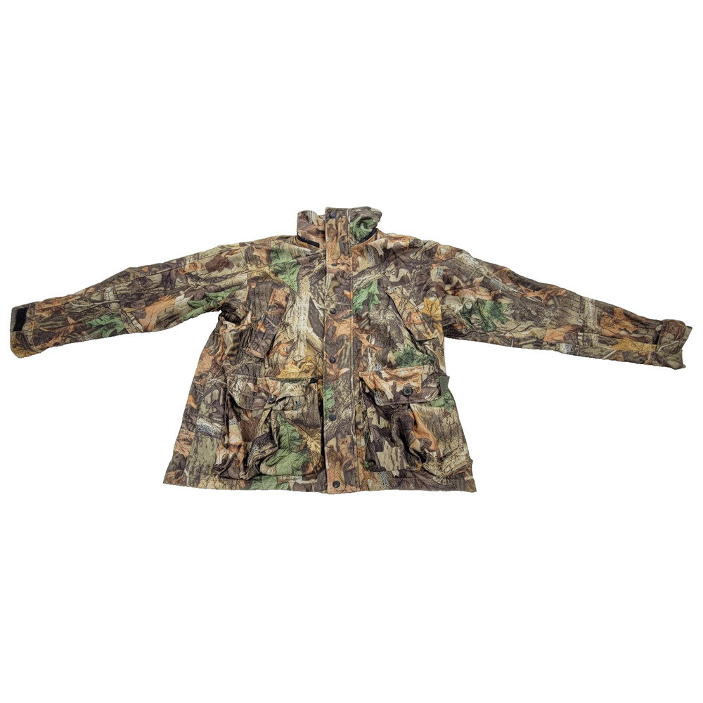 Vintage Field & Stream Jacket Mens Sz Medium Hunting Camo Grunge Y2k Woodlands